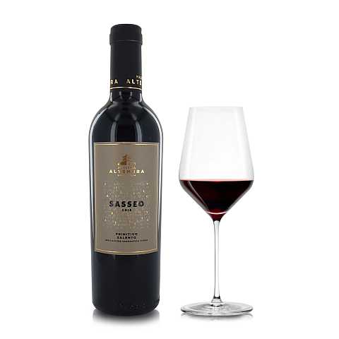Masseria Altemura Vino Rosso Sasseo Primitivo Salento IGT, 375 Ml