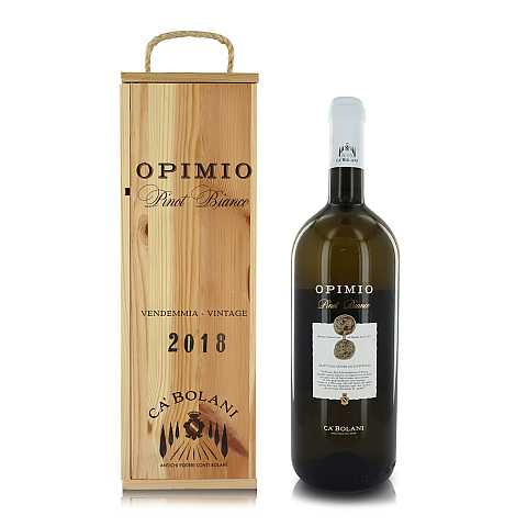 Ca' Bolani Vino Opimio Pinot Bianco Friuli DOC Aquileia, 2018, Magnum 1,5 Lt in Cassetta di Legno