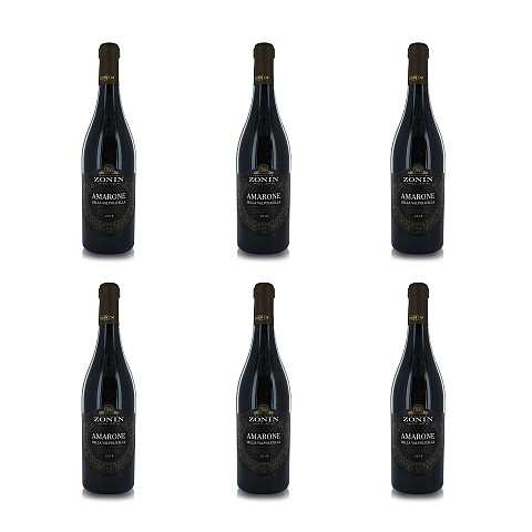 Zonin Vino Rosso Amarone della Valpolicella DOCG 2018, 6 x 750 Ml