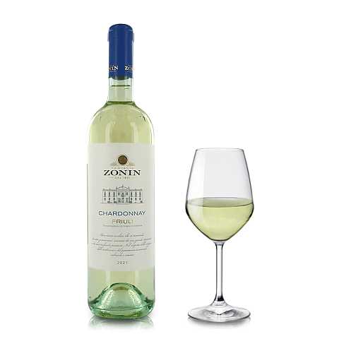 Zonin Vino Bianco Chardonnay Friuli DOC 2021, 750 Ml