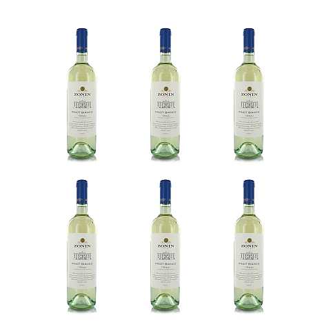 Zonin Vino Pinot Bianco Friuli DOC 2021, 6 x 750 Ml