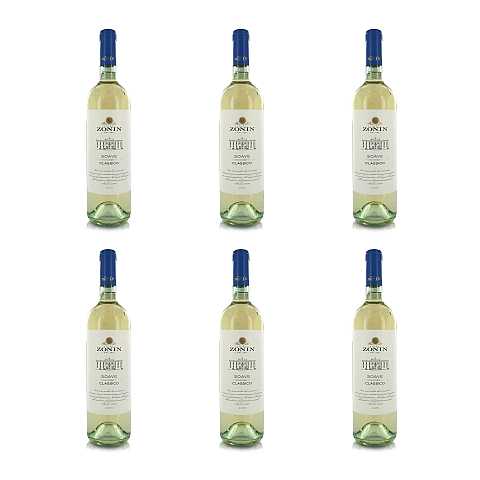 Zonin Vino Bianco Soave Classico DOC 2020, 6 x 750 Ml